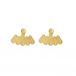 boucles d'oreilles dessous de lobe Alma laiton doré or fin vous mademoiselle