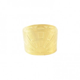 bracelet manchette alma vous mademoiselle laiton dore or fin