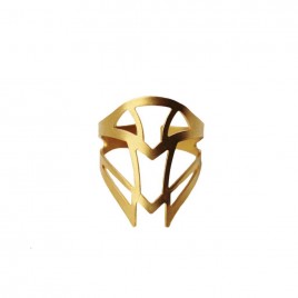 bague reglable geometrique ethnique laiton dore or fin 24 carats alma vous mademoiselle