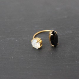 Bague Jade noire