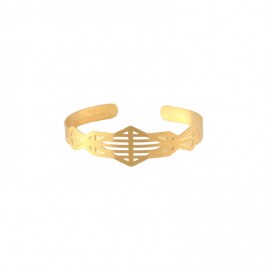 Bracelet jonc LYNE laiton doré