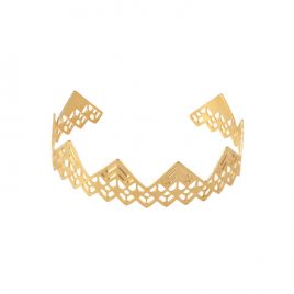 Bracelet jonc Edmée laiton doré