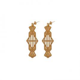 Boucles d’oreilles pendantes LYNE laiton doré
