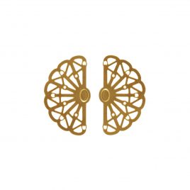 Boucles d’oreilles puces dorées Vera