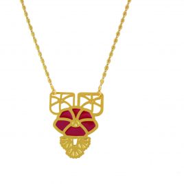 Collier pendentif doré Armance