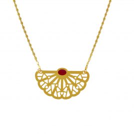Collier petit pendentif doré Vera