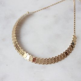 Collier torque fine ALMA C03 or champagne
